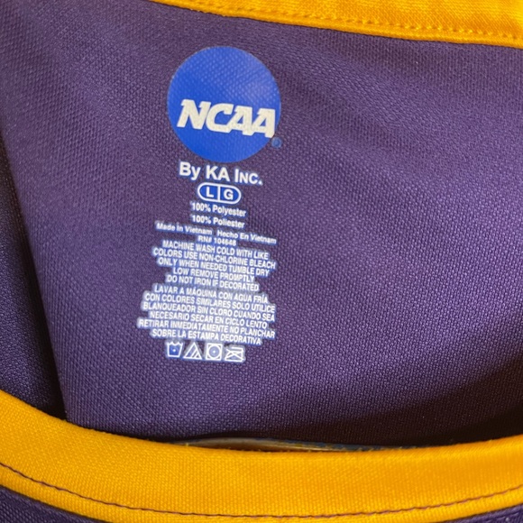 NCAA Long Sleeve T-Shirt LSU purple & Gold - Picture 3 of 3